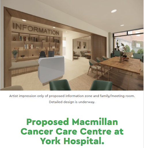 Proposed new cancer centre at York